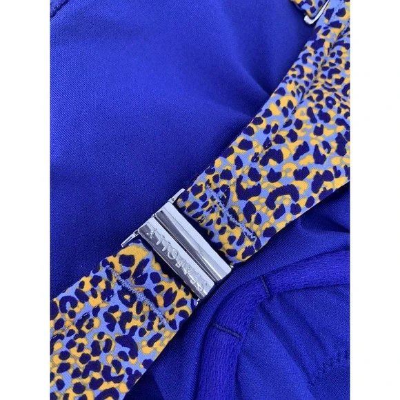 NWOT SEAFOLLY US 10 DD One Piece Swimsuit Orange Blue Animal Print - Picture 10 of 14